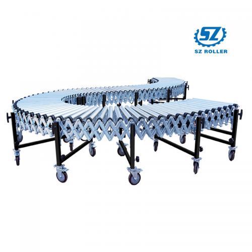 Telescopic roller conveyor